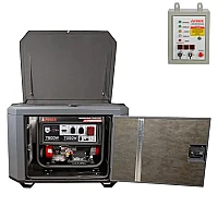 Бензиновый генератор A-iPower A7500TEA в тихом зимнем кожухе 1200 RAL 7024 + блок автозапуска A-iPower 400 В, 25 А