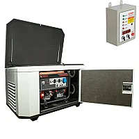 Генератор A-iPower A8000EAX в супертихом зимнем кожухе 1400SS RAL 7035 + блок автозапуска A-iPower 400 В, 25 А