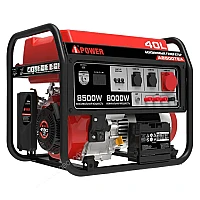 Бензиновый генератор A-iPower A8500TEA в тихом зимнем кожухе 1200 RAL 8019 + блок автозапуска A-iPower 230В/400В 100А 8 ПИН