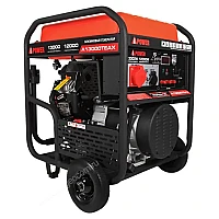 Бензиновый генератор A-iPower A13000TEAX в супертихом зимнем кожухе 1700SS RAL 7024 + блок автозапуска A-iPower 230В/400В 100А 8 ПИН